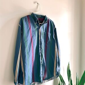 Vintage Alexander Julian Vibrant Striped Shirt